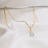 Rock Pool Aquamarine Necklace