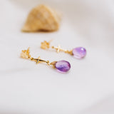 Amethyst Star Studs