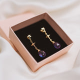 Amethyst Star Studs