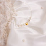 The Floating Crystal Necklace: Pearls, Moonstone & Citrine