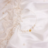 The Floating Crystal Necklace: Pearls, Moonstone & Citrine