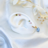 Sunset Pink Zirconia Studs