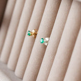 Green Onyx Stud